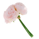 Handmade Wedding Bouquet Peony Silk Floral Bridal Hydrangea Decor Light Pink