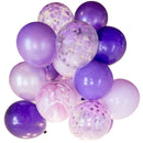 20x Agate Foil Confetti Latex Helium Balloons Inflatable Party Decor Purple