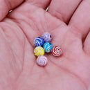 300pcs 8mm Loose Spiral Round Acrylic Beads for Needlework Supplies
