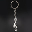 Creative Music Symbol Metal Keychain Ring Keyring Key Fob Funny New Fashion