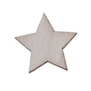 100PCS Wooden Stars For Arts Crafts DIY Decoration Birthday Wedding Displalj