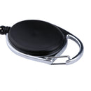 2X Black Retractable Pull Key Ring Chain Reel ID Lanyard Name Tag Card Hold