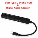 USB Type-C 3Ã—USB HUB and Digital Audio Adapter