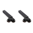 2 Pack Double Wheel Knurling Tool Straight Linear Black Steel Knurl Tool