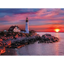 DIY Lighthouse Cross Stitch 5D Full Square Drill Diamond Painting Art Craft
