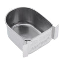 3 x Food & Water Bird Cup, Stainless Steel Feeding Dish Feeder for Parrot Macaw