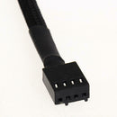 12in 5PCS 4 Pin PWM Connector Case Fan Extension Power Cable for Computer hv2n