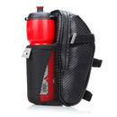 Portable Waterproof Bicycle Rear Seat Saddle Bag with Water Bottle Pocket