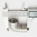 3x Female x Male street Elbow Threaded Pipe Fitting Stainless Steel 201