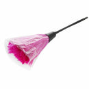 1pc Fashion Turkey Feather Duster with Black Plastic Handle Cleaning Tool(r L2S9