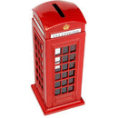 Metal Red British English London Telephone Booth Bank Coin Bank Saving Pot  K6X1