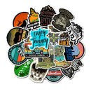50X Wholesale Skateboard Camping Travel Stickers Vinyl Luggage Decals Stickers