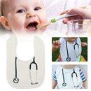 Unisex Baby Lunch Bibs Funny Cartoon Stethoscope Toddler O For Newborn Baby E4F7
