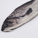 Creative Unisex Fish Shape Pencil Case Zipper Large Capacity Pen Bag Clutch