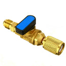 1/4" Male to 1/4" Female SAE Straight Ball Valve Charging Y AC Refrigerants L4N3