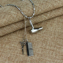 Hair Dryer/Scissor/Comb Dangle Pendant Necklace Hair Stylist Jewelry Gifts Cy