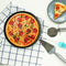 2Pcs Baking Utensil 12-Inch User-Friendly Pizza Baking Pan Non-Stick Cookin I9S1