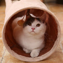 1X(Pet Tunnel Long 120Cm 2 Holes Cat Puppy Rabbit Teaser Funny Hide Tunnel