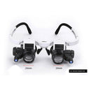 Headband Glasses Magnifier With LED Light 8X 15X 23X Watchmaker Jeweler Loupe Nw