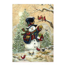 5D Diy Diamond Painting Cross Stitch Christmas snowman and bird 5D Diamond