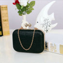 Women's bling evening party handbag Wedding ball clutch bag with chain Mini B7E4
