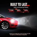 2Pcs Super Bright F6 Car 12000Lm Csp Car Headlights Led Headlights for High