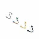 Pretty 4*Stainless Steel Twist Nose Lip Eyebrow Cartilage Ring Earring 2018 A Gw