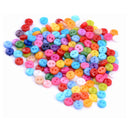 200pcs 6mm Mixed Mini Round Acrylic Tiny Buttons Lots 2 Holes Sewing Accessories