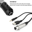 MK-F200TL Condenser Microphone For Computer Studio Professionals 3.5mm Wire N9X6