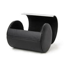 Black Necktie Neck Tie Storage Case Travel Gift Box Cylinder Shape