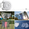 12M Retractable Clothesline Heavy Duty Portable Clothes Dryer with Adjustab N6W9