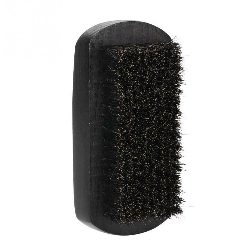 Bluezoo Men Mustache Oval Black Brush Beard Care Shaving Cleaning Grooming  F5L2