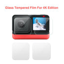 Clear Tempered Glass 4K Wide Angle Lens Screen Protector for Insta360 ONE R