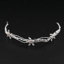 Glitter Natural Pearls Rhinestone Headband Head Chain Wedding Party Headwear