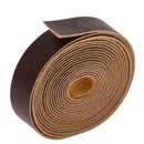 10m Leather Straps Strips Leather Crafts for DIY Bag Handle 15mm Deep Coffee