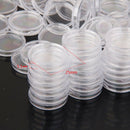 200pcs Coin Capsules Coins Collect Containers Boxes Storage Holders 25mm