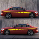 1 Pair Racing Stripes Vinyl Car Stickers Body Side Decals Decoration Styling