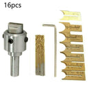 16Pcs/Set Wooden Bead Maker Beads Drill Bit Mill Cutter Multi Woodwork Set