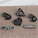 6PCS/Set Punk Enamel Brooch Pin Gift Shirt Collar Lapel Corsage Pin Jewelry FT