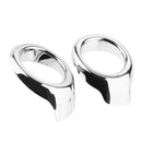 2X ABS Car Front Fogs Light  Lamps Cover Trims Chrome Protector Car For Ford