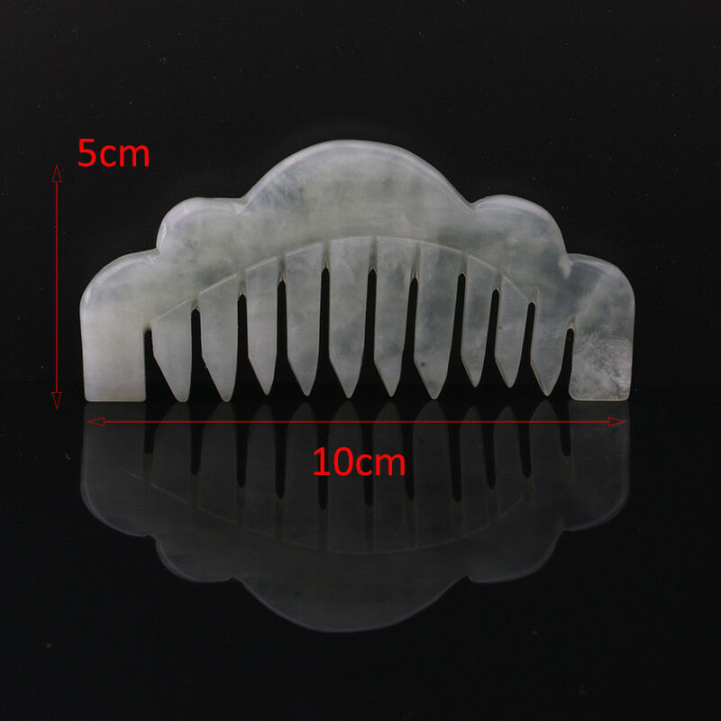 natural jade flower`stone gua sha comb massage scrape  healthy cure tooME J BX