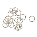 40x S925 Beading Jump Rings Split Metal