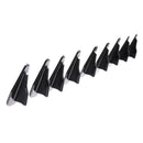 Universal EVO-Style ABS Roof Shark Fins Spoiler Wing Kit Vortex Generator 1