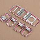 Matt Chrome Door Window Switch Panel Cover Car Stylings Trim For Mercedes C