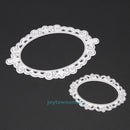 2Pcs Oval Metal Cutting Dies Stencil for DIY Scrapbooking Embossing Album Decor