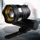 Bicycle Front Light 300LM Zoomable T6 LED Warning Lamp Torch Headlight