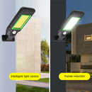 Solar Street Light Human Body Sensor Wall Lamp  (128COB+Remote Control) A