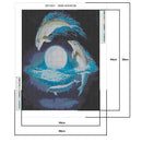 Full Drill Diamond Painting DIY Jumping Dolphin Rhinestone Picture (DF1003)