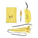 Alto Tenor Soprano Saxophone Care Kit, Cleaning Cloth Swabs Mouthpiece Brush for