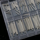 180Pcs Stainless Steel Watch Wrist Band Cotter Bars Strap Link Pins 8mm-26mm